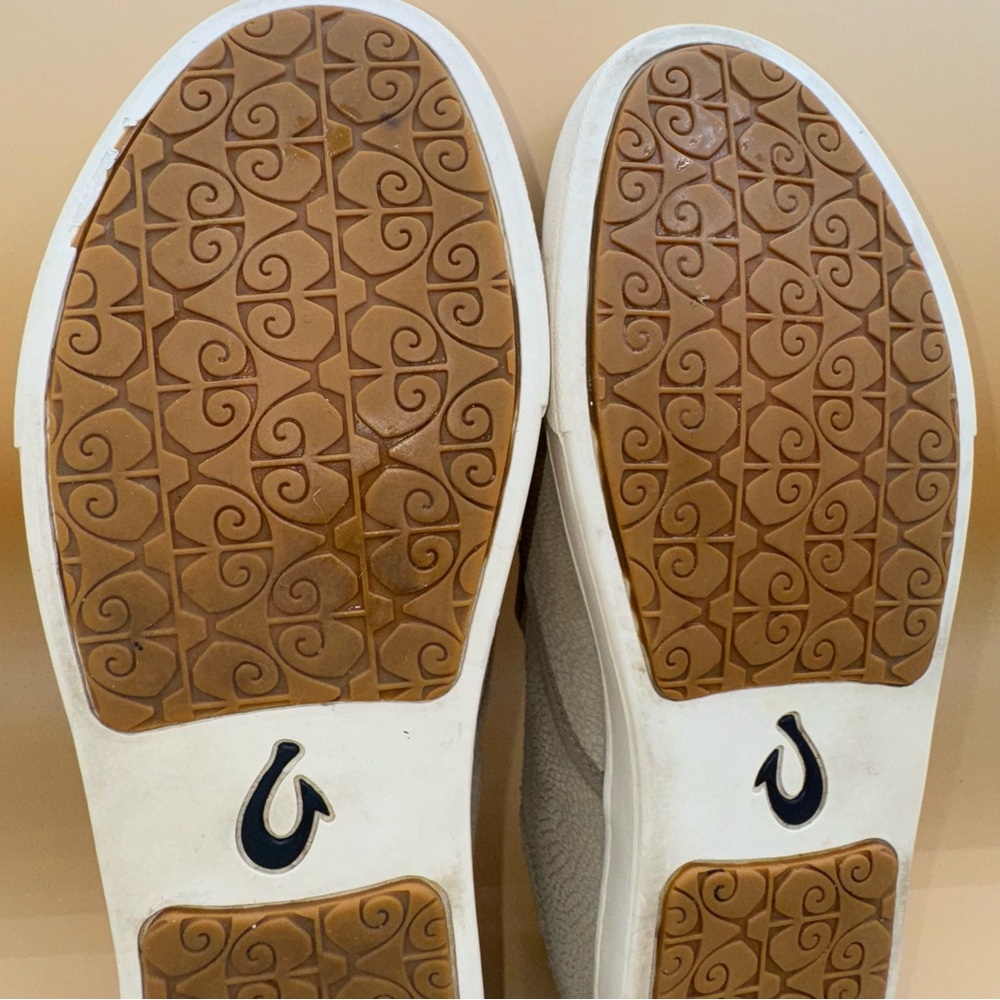Olukai Pehuea Leather Taupe Women’s Size 9, EUC - Picture 8 of 9